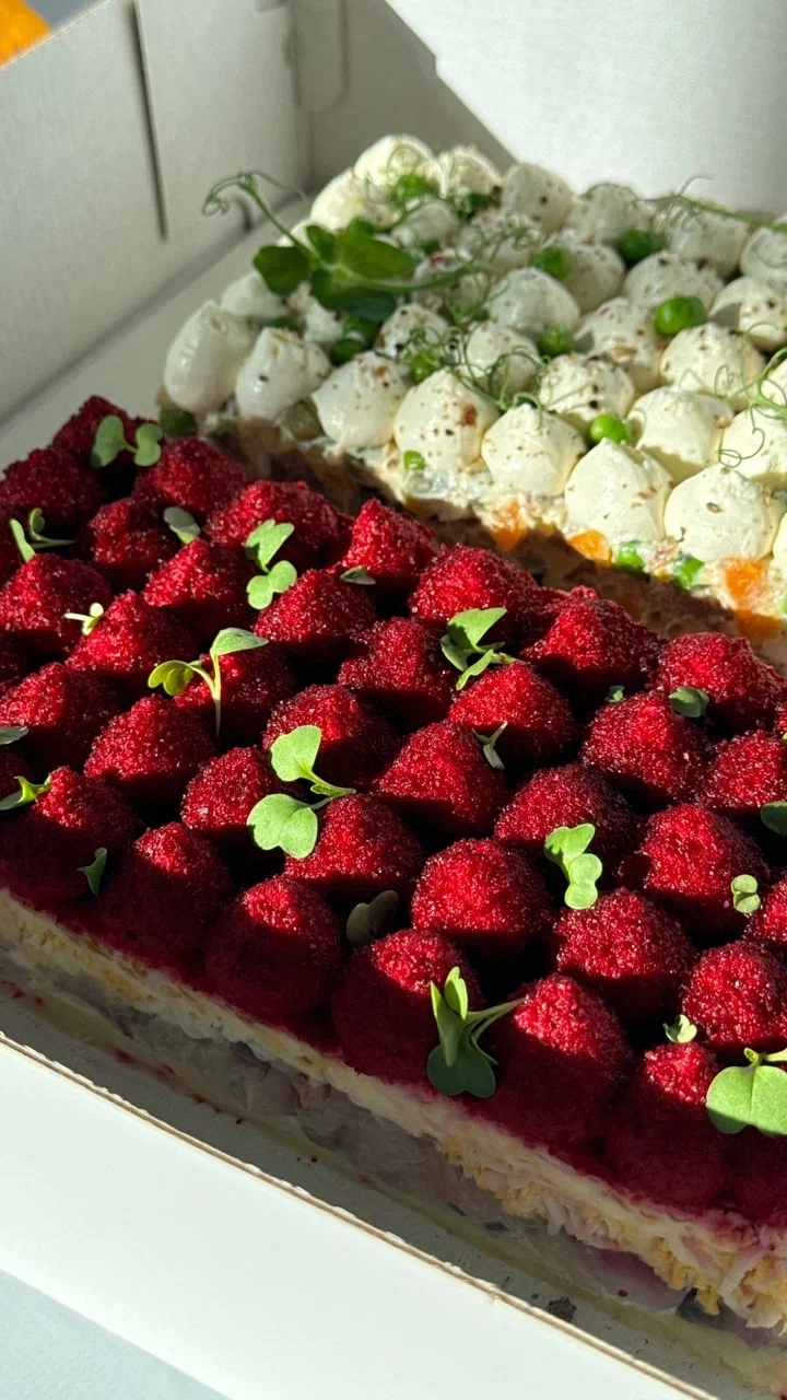 Салаты Традиция Оливье и Шуба